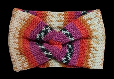 Twisted Earwarmer - Orange Multi